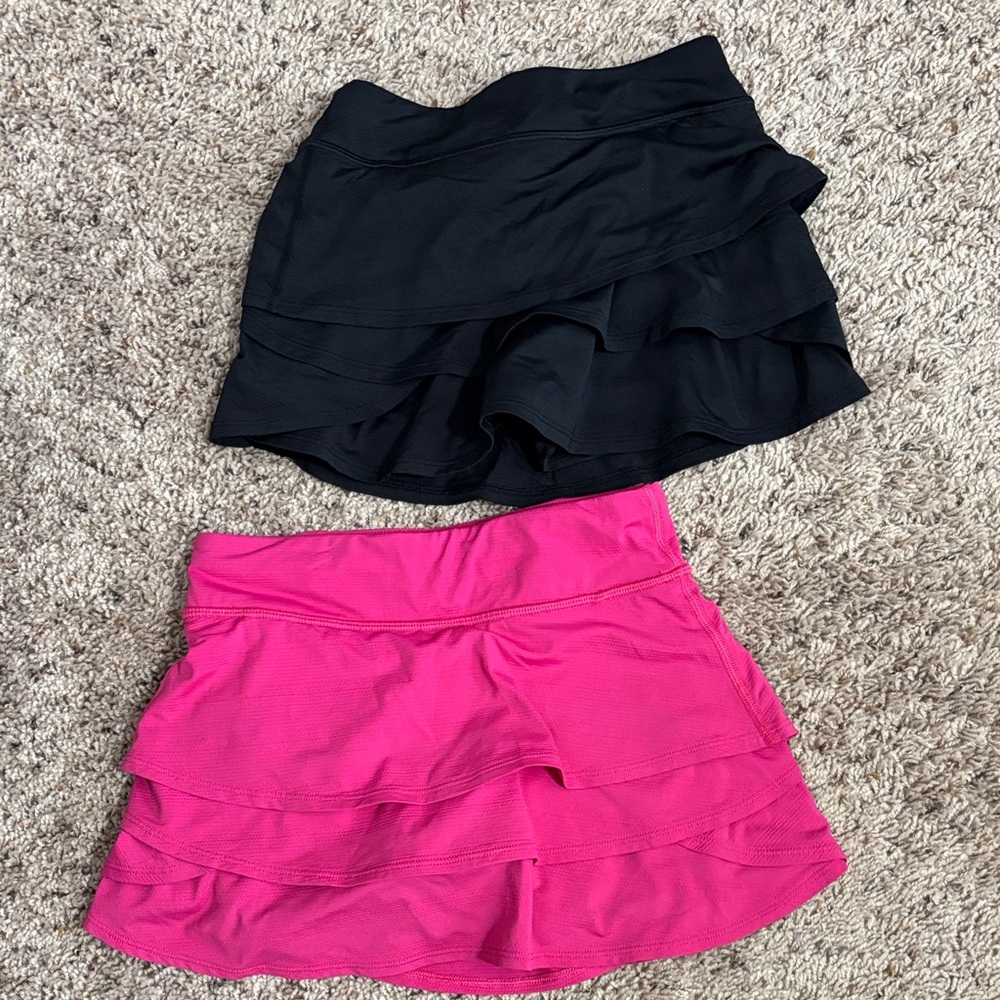 Athleta Girl Pink and Black Skirts